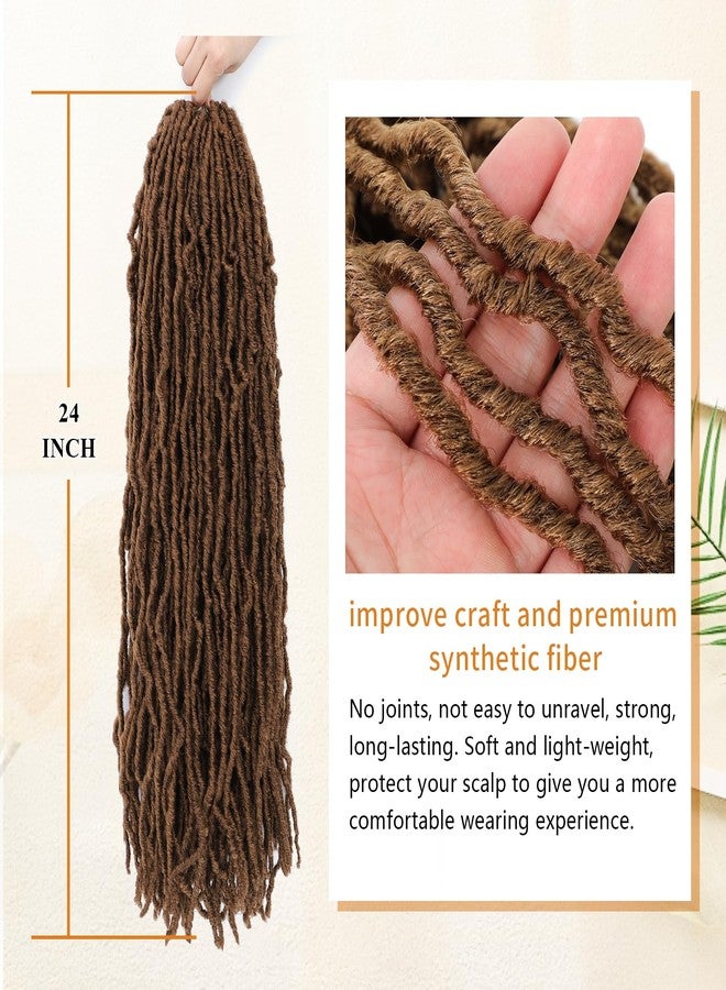 كاريدا شعر كروشيه كاريدا فو لوكس، لوكس ناعم 24 بوصة، شعر كروشيه مُجهز مسبقًا للنساء ذوات البشرة السمراء، 7 عبوات من شعر كروشيه لوكس طويل ناعم (30#، 24 بوصة (عبوة من 7)) - Image 5